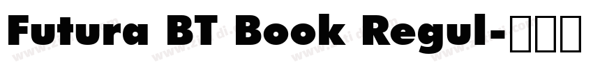 Futura BT Book Regul字体转换